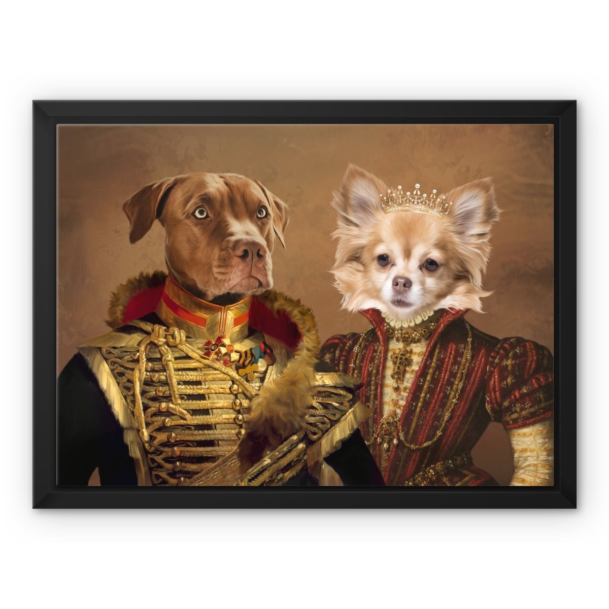 The Betrothed: Custom Pet Canvas - Paw & Glory - Dog Portraits - Pet Portraits