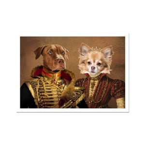 The Betrothed: Custom Pet Portrait - Paw & Glory - Dog Portraits - Pet Portraits