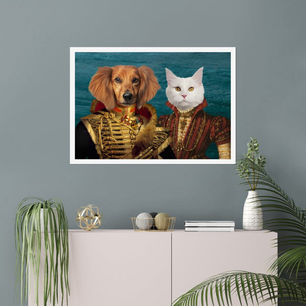 The Betrothed: Custom Pet Poster | royal pet portrait | Paw & Glory