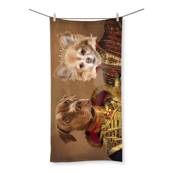 The Betrothed: Custom Pet Towel | royal pet portrait | Paw & Glory