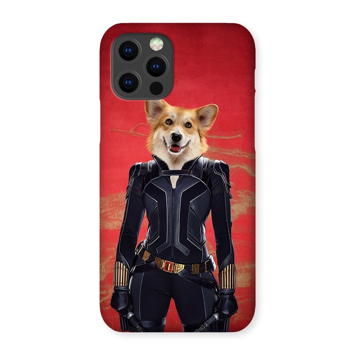 Pet Portraits | The Black Widow: Custom Pet Phone Case | Paw & Glory