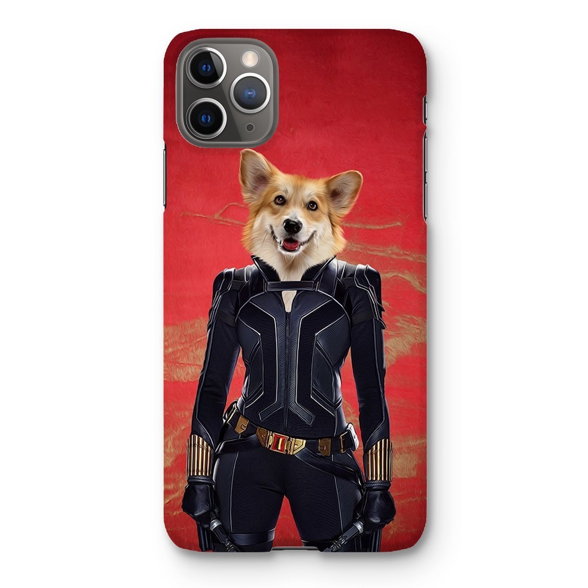 Pet Portraits | The Black Widow: Custom Pet Phone Case | Paw & Glory