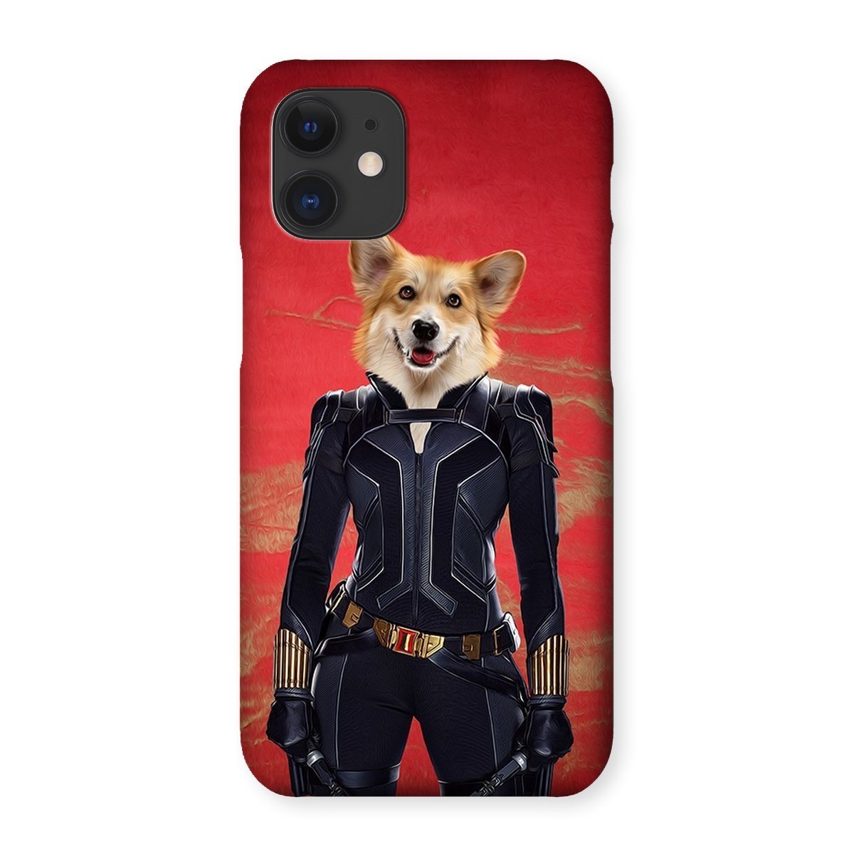 Pet Portraits | The Black Widow: Custom Pet Phone Case | Paw & Glory