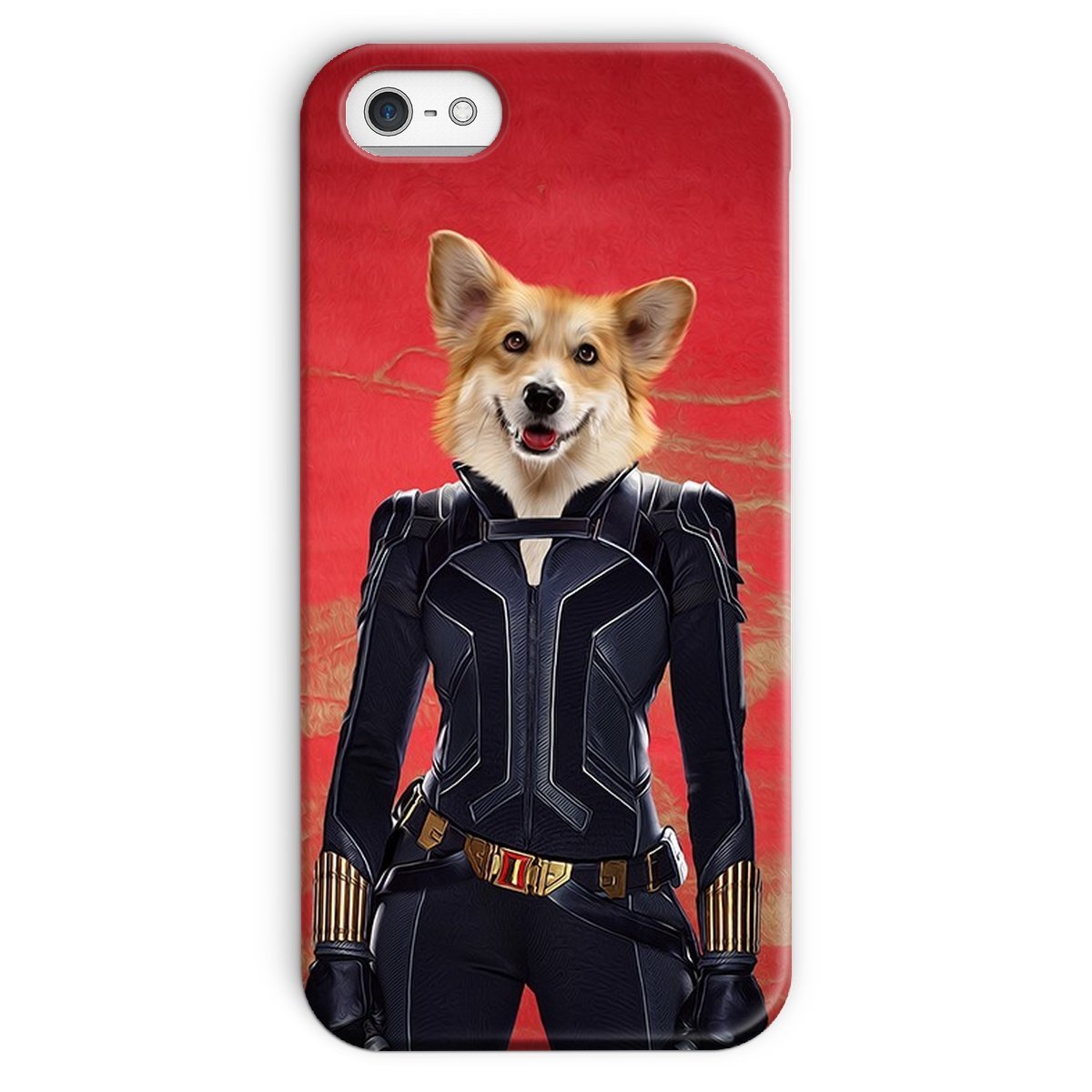 Pet Portraits | The Black Widow: Custom Pet Phone Case | Paw & Glory