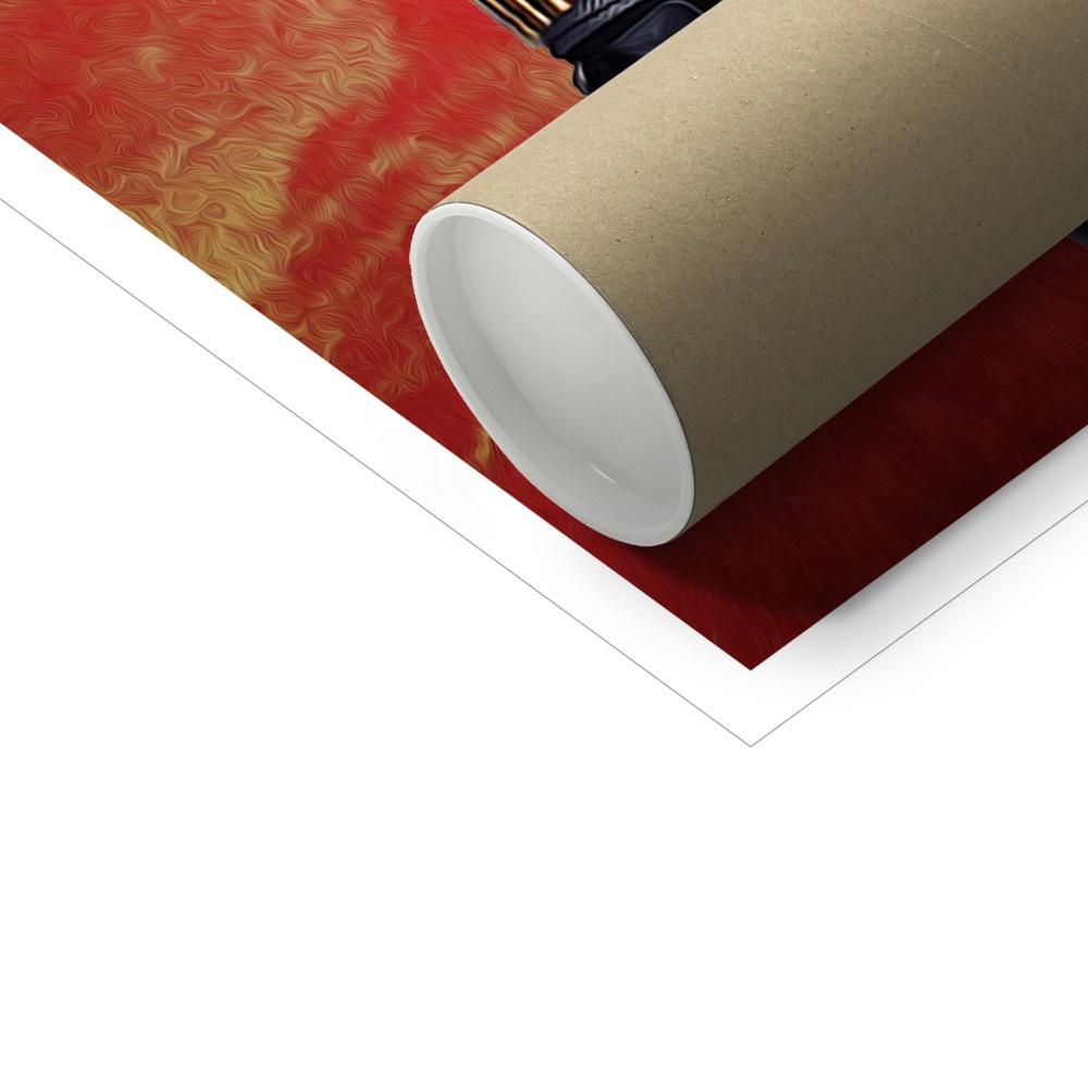 Pet Portraits | The Black Widow: Custom Pet Poster | Paw & Glory