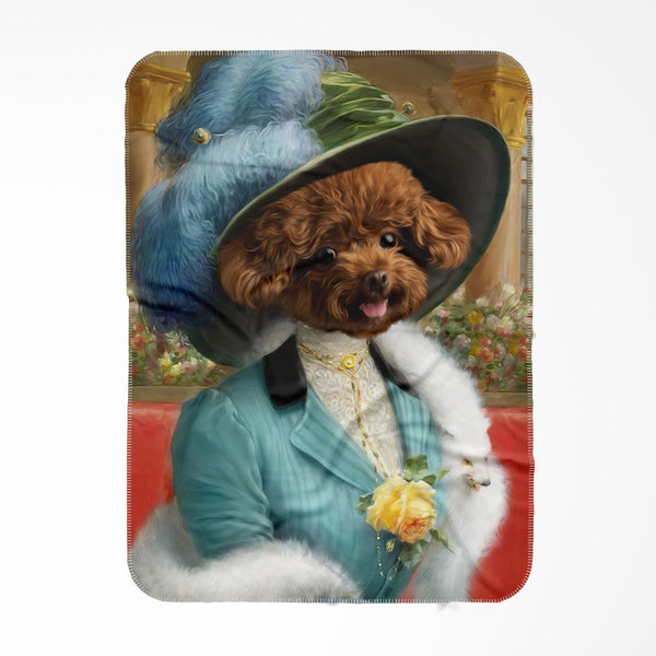 The Bluebell: Custom Pet Blanket | royal pet portrait | Paw & Glory