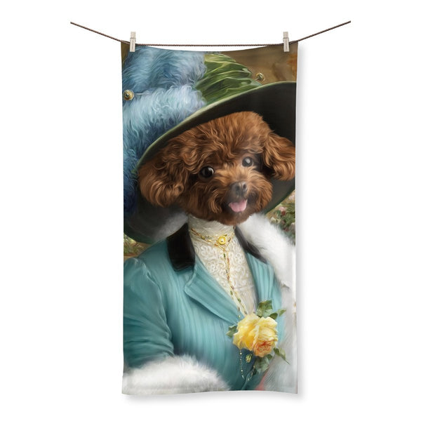 The Bluebell: Custom Pet Towel | royal pet portrait | Paw & Glory