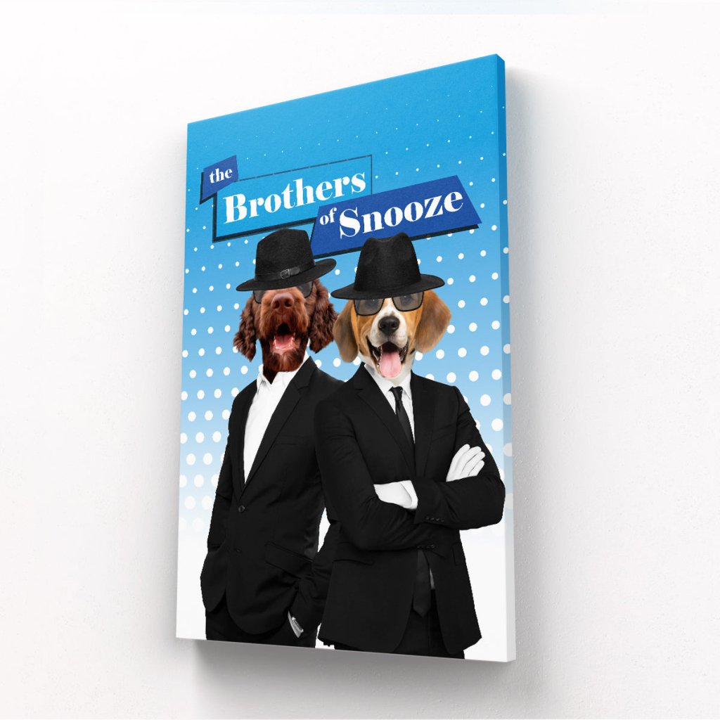 Pet Portraits | The Blues Brothers: Custom Pet Canvas | Paw & Glory