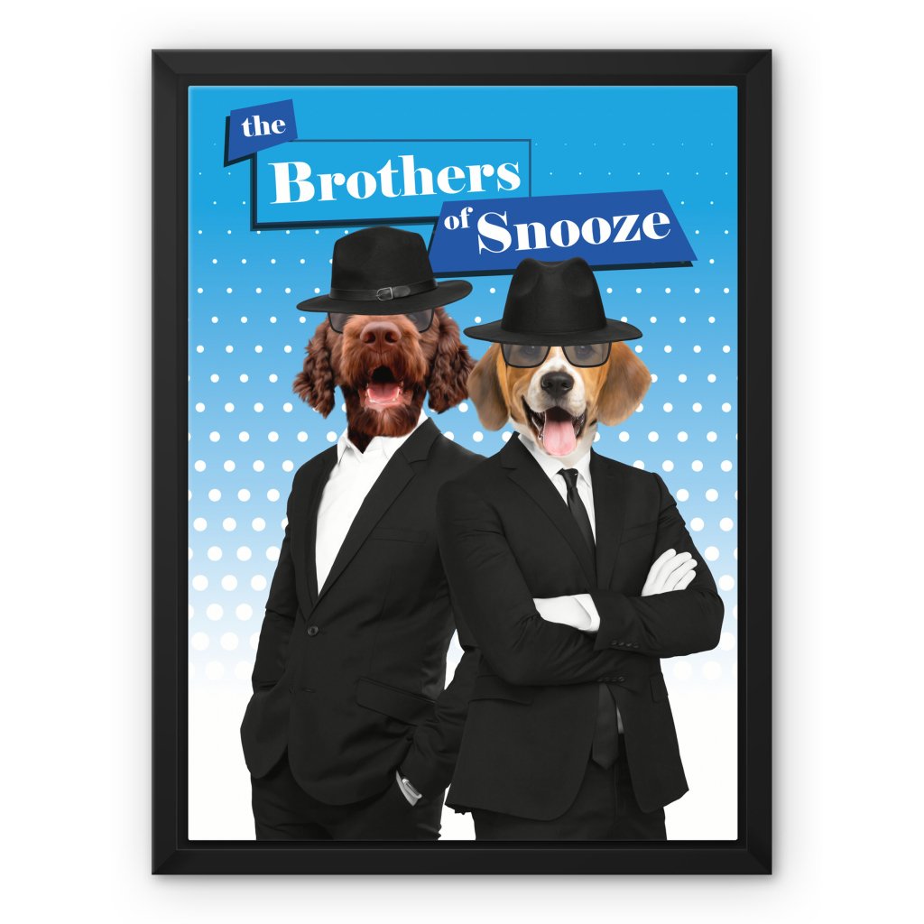 Pet Portraits | The Blues Brothers: Custom Pet Canvas | Paw & Glory