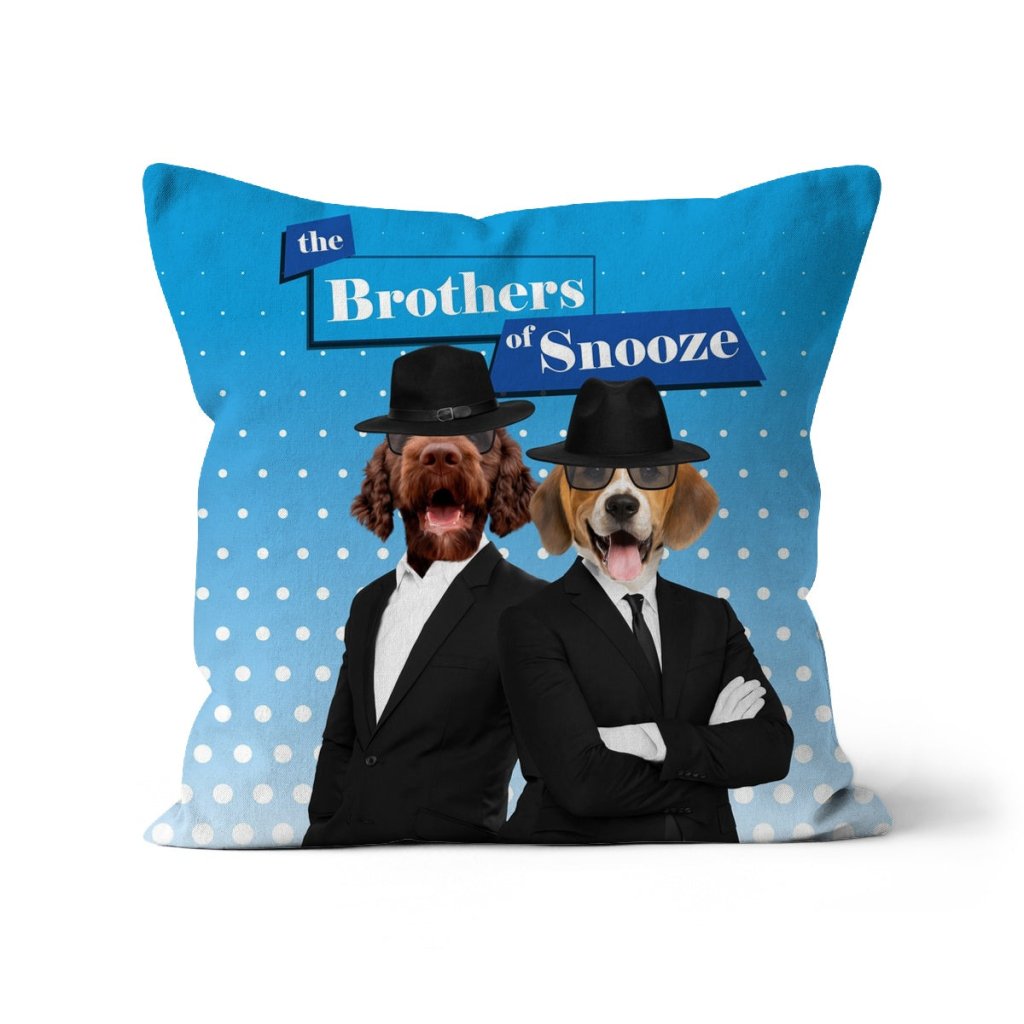 Pet Portraits | The Blues Brothers: Custom Pet Pillow | Paw & Glory