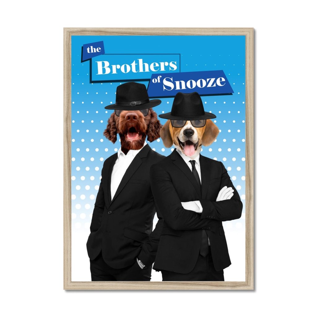 Pet Portraits | The Blues Brothers: Custom Pet Portrait | Paw & Glory