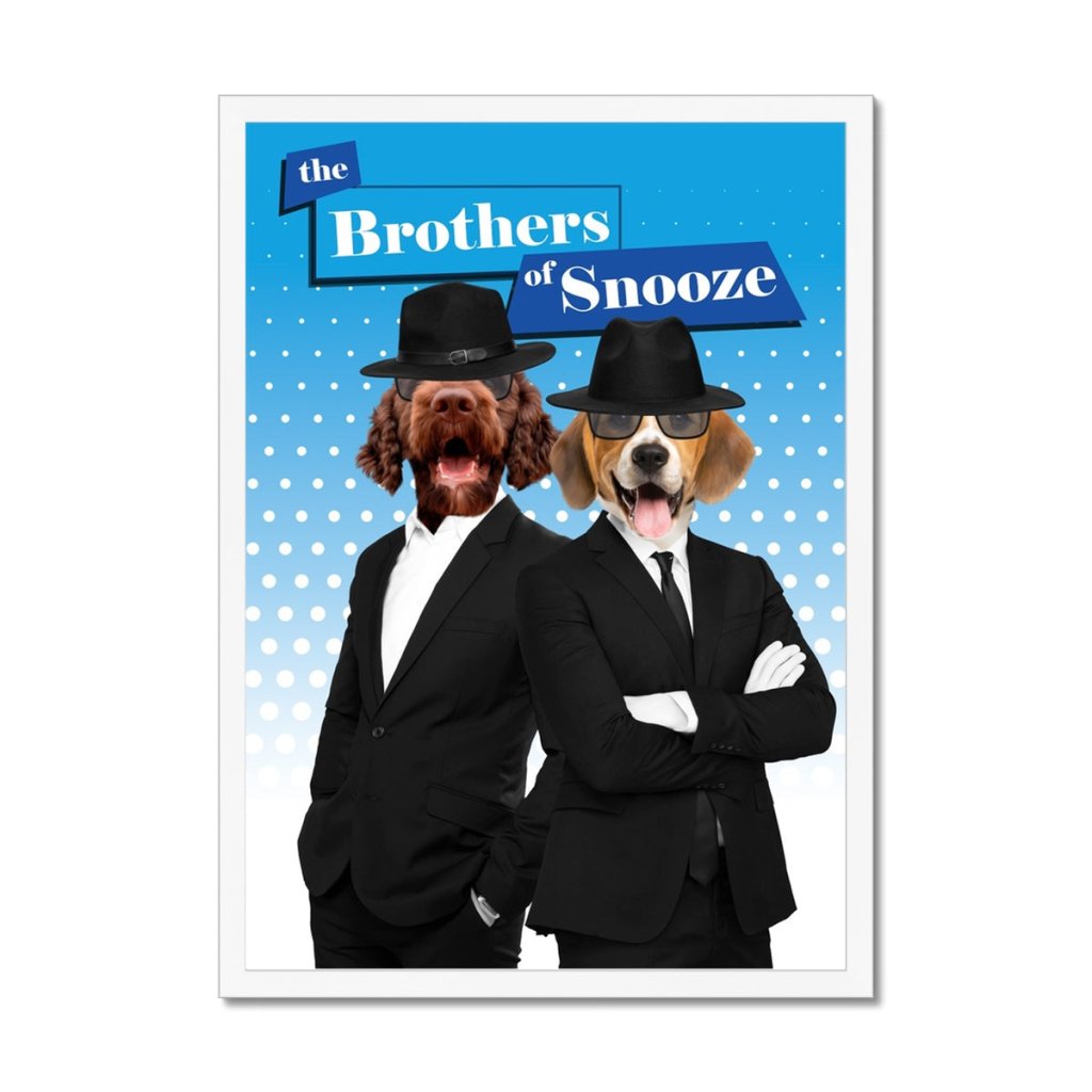 Pet Portraits | The Blues Brothers: Custom Pet Portrait | Paw & Glory