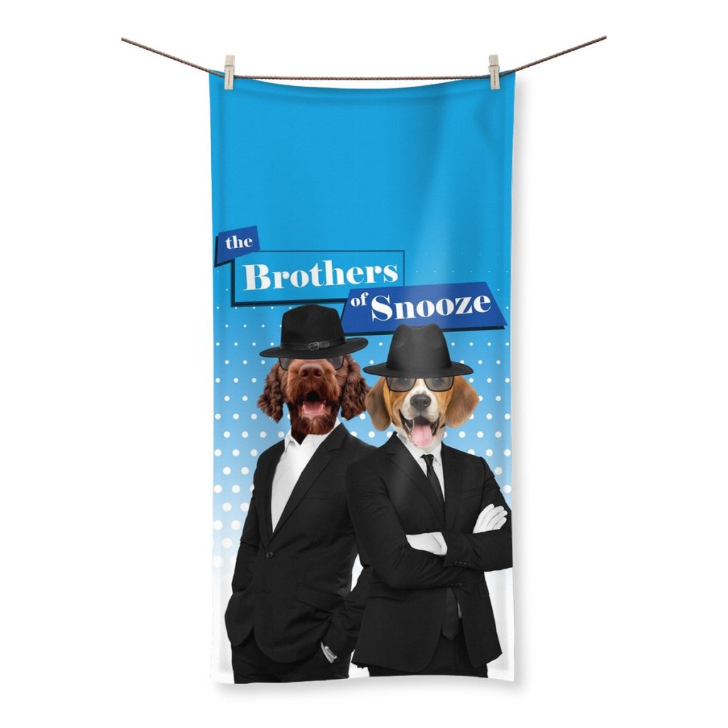 Pet Portraits | The Blues Brothers: Custom Pet Towel | Paw & Glory
