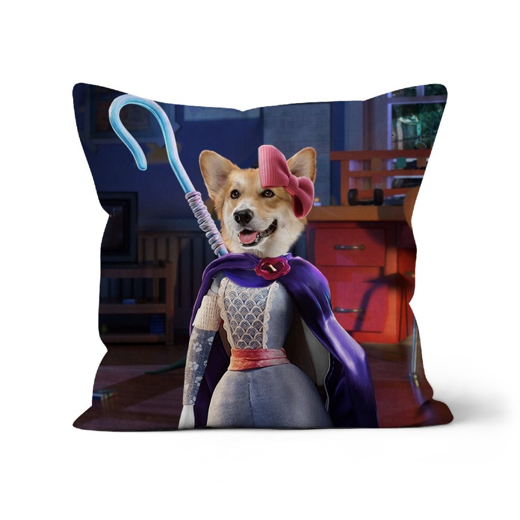 Pet Portraits | The Bo Peep (Toy Story Inspired): Custom Pet Pillow | Paw & Glory