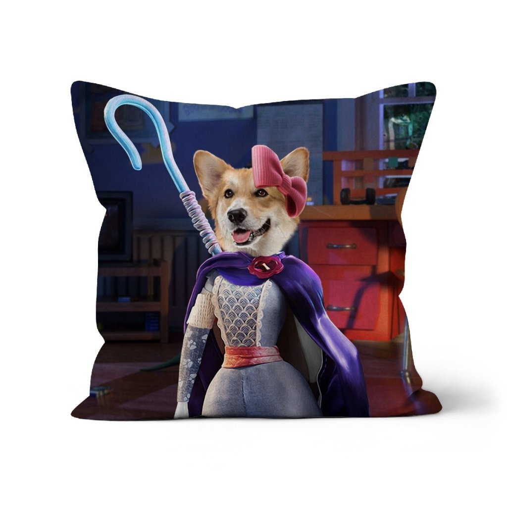 Pet Portraits | The Bo Peep (Toy Story Inspired): Custom Pet Pillow | Paw & Glory