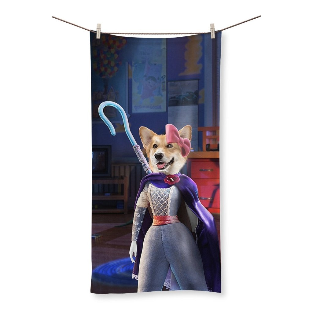 Pet Portraits | The Bo Peep (Toy Story Inspired): Custom Pet Towel | Paw & Glory