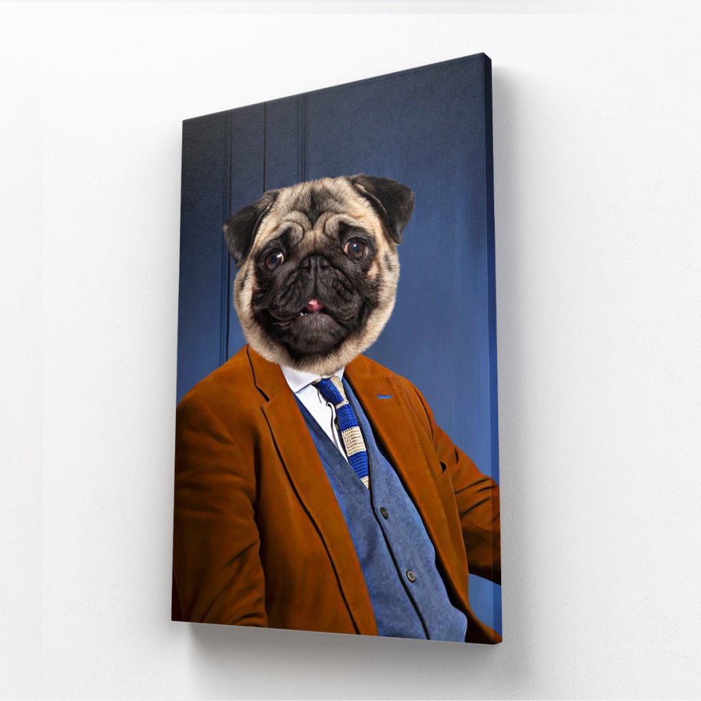 Pet Portraits | The Boicey (Only Fools & Horses Inspired): Custom Pet Canvas | Paw & Glory