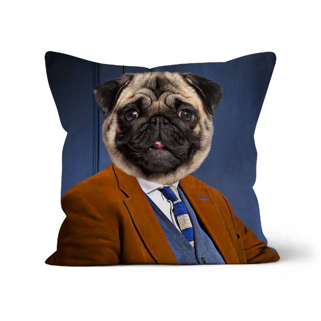 Pet Portraits | The Boicey (Only Fools & Horses Inspired): Custom Pet Pillow | Paw & Glory