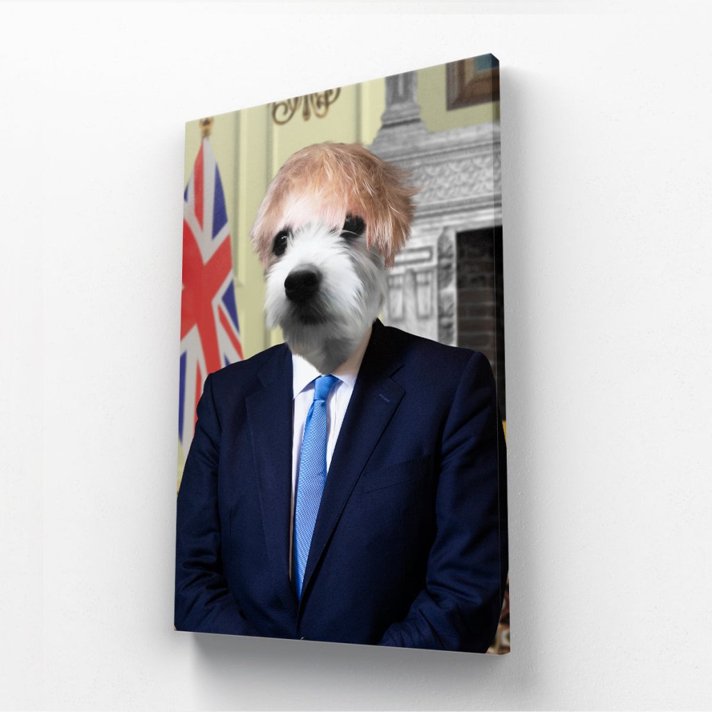 Prime Minister Custom Pet Canvas | Custom Pet Portrait Canvas | Paw & Glory