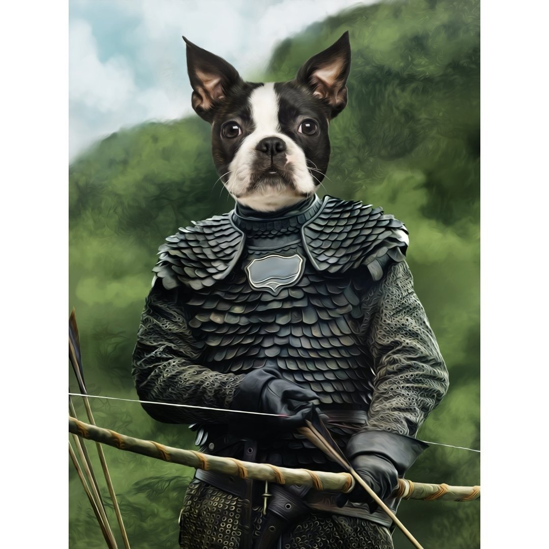 Medieval Archer Custom Digital Download Pet Portrait | Paw & Glory