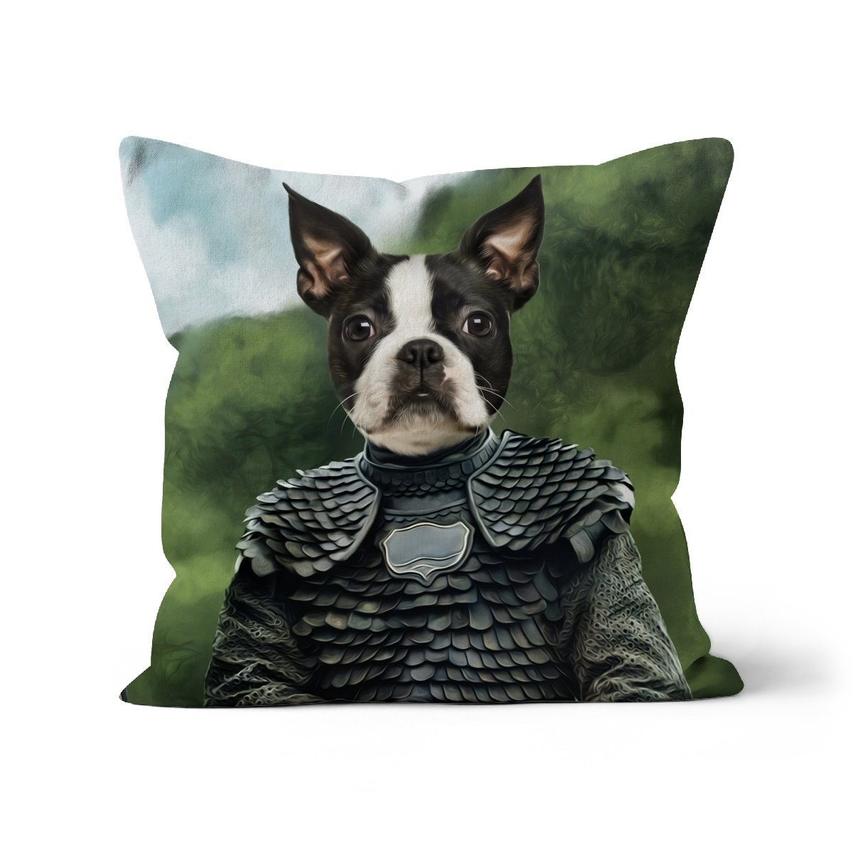Pet Portraits | The Bowman (GOT Inspired): Custom Pet Pillow | Paw & Glory