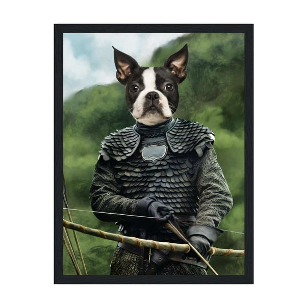 Medieval Archer Custom Pet Portrait | Paw & Glory