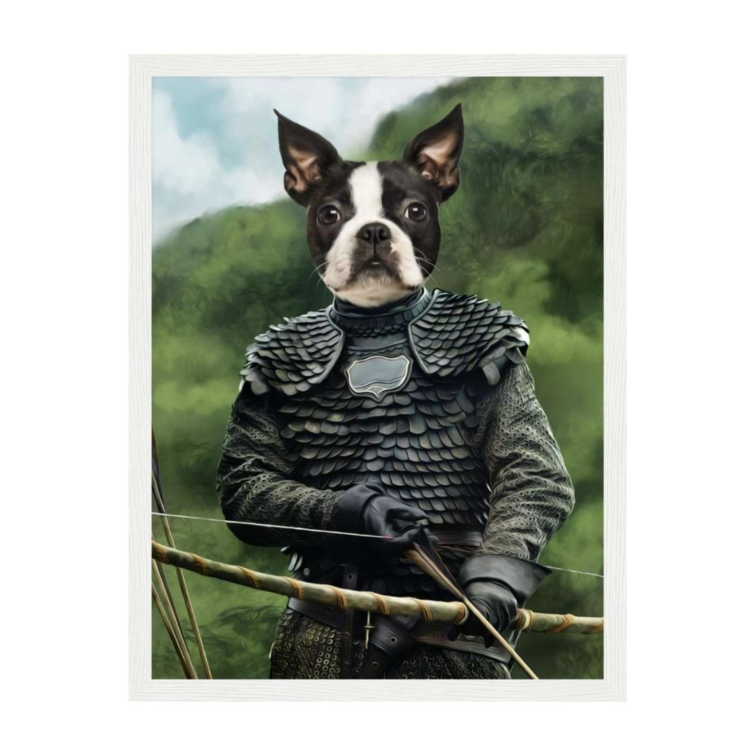 Medieval Archer Custom Pet Portrait | Paw & Glory