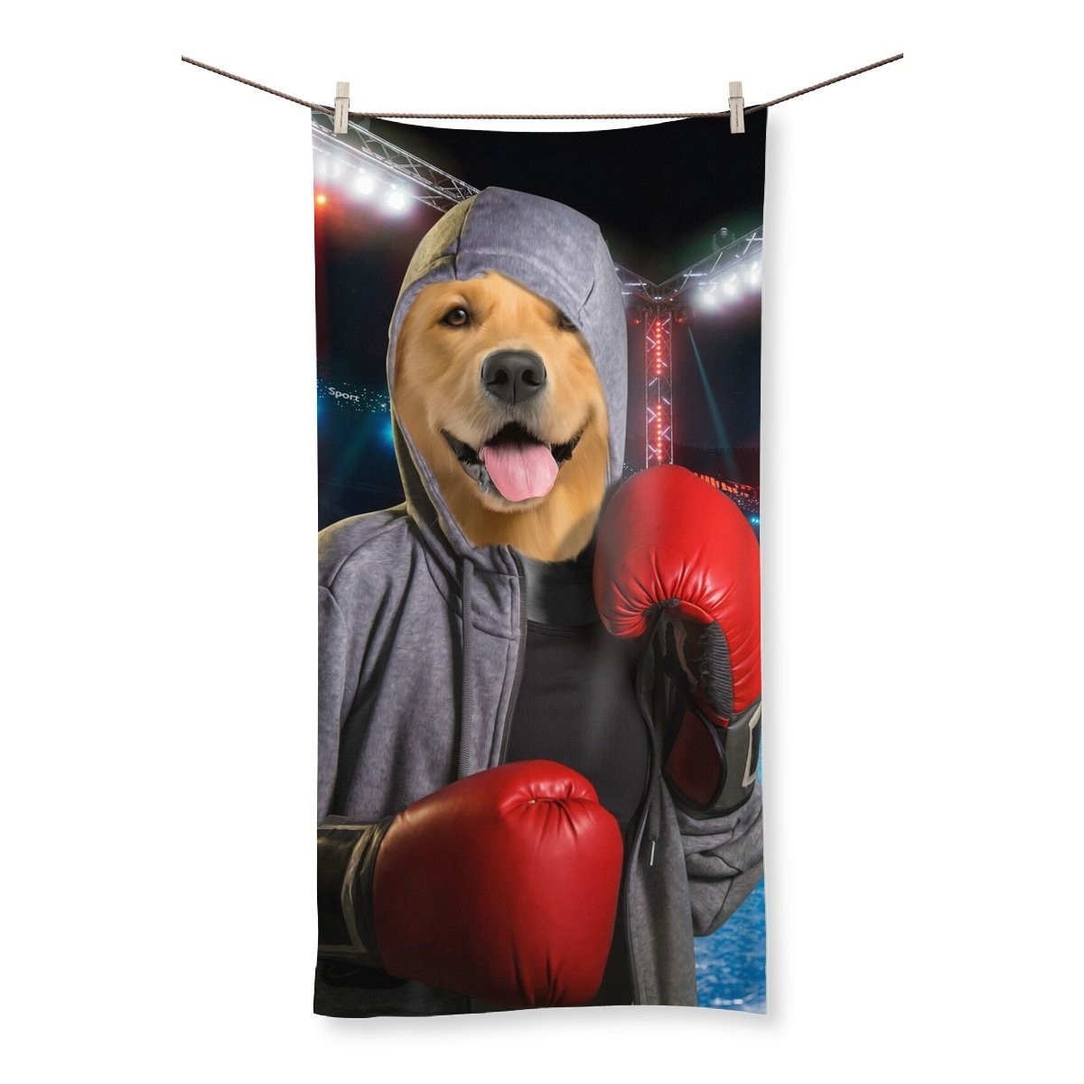 Pet Portraits | The Boxer: Custom Pet Towel | Paw & Glory