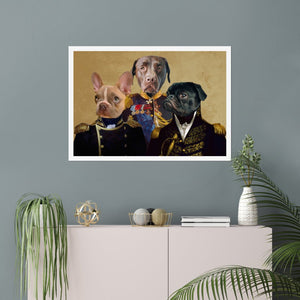 The Brigade: Custom Pet Poster - Paw & Glory - Dog Portraits - Pet Portraits