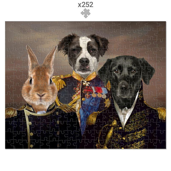 The Brigade: Custom Pet Puzzle | royal pet portrait | Paw & Glory