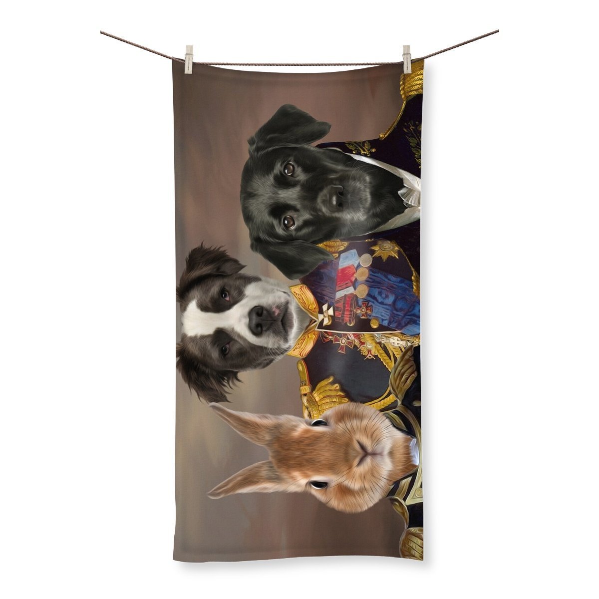 Pet Portraits | The Brigade: Custom Pet Towel | Paw & Glory