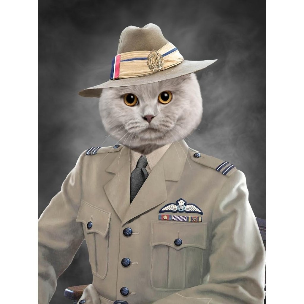 Pet Portraits | The Brigadier: Custom Digital Download Pet Portrait | Paw & Glory