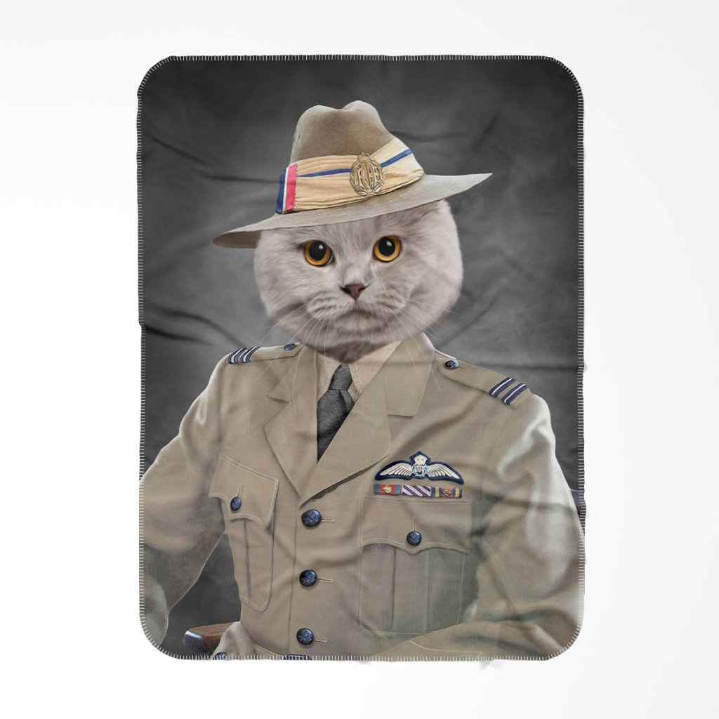 Pet Portraits | The Brigadier: Custom Pet Blanket | Paw & Glory