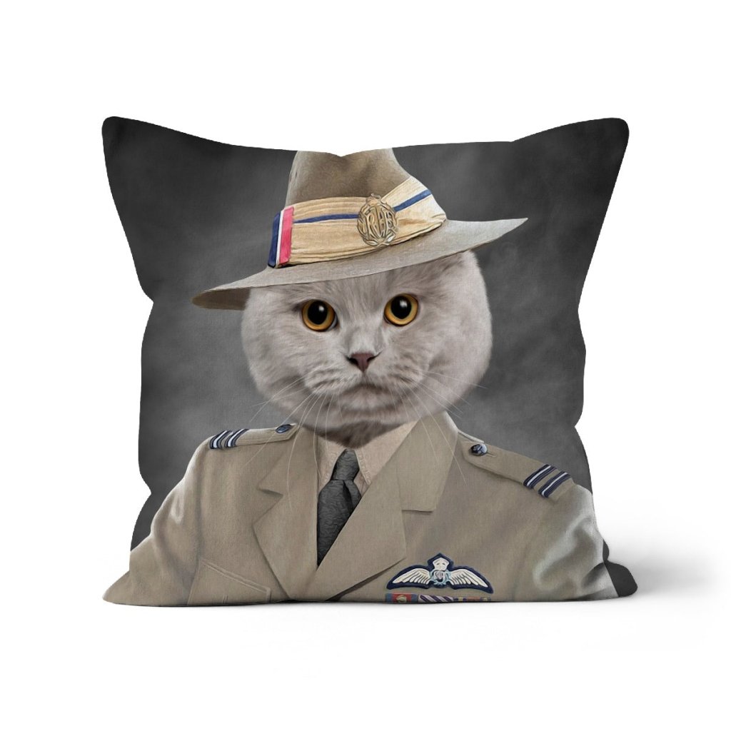 Pet Portraits | The Brigadier: Custom Pet Pillow | Paw & Glory
