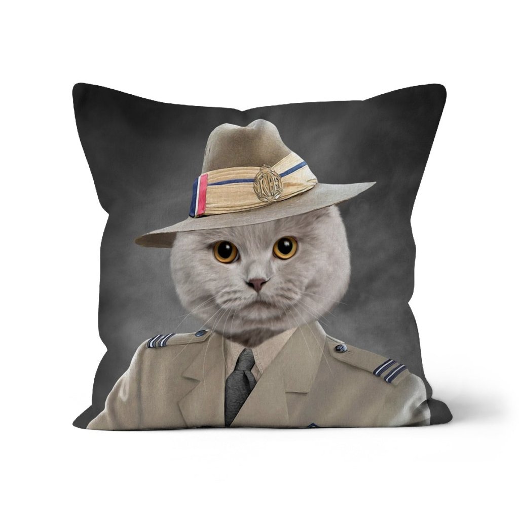 Pet Portraits | The Brigadier: Custom Pet Pillow | Paw & Glory