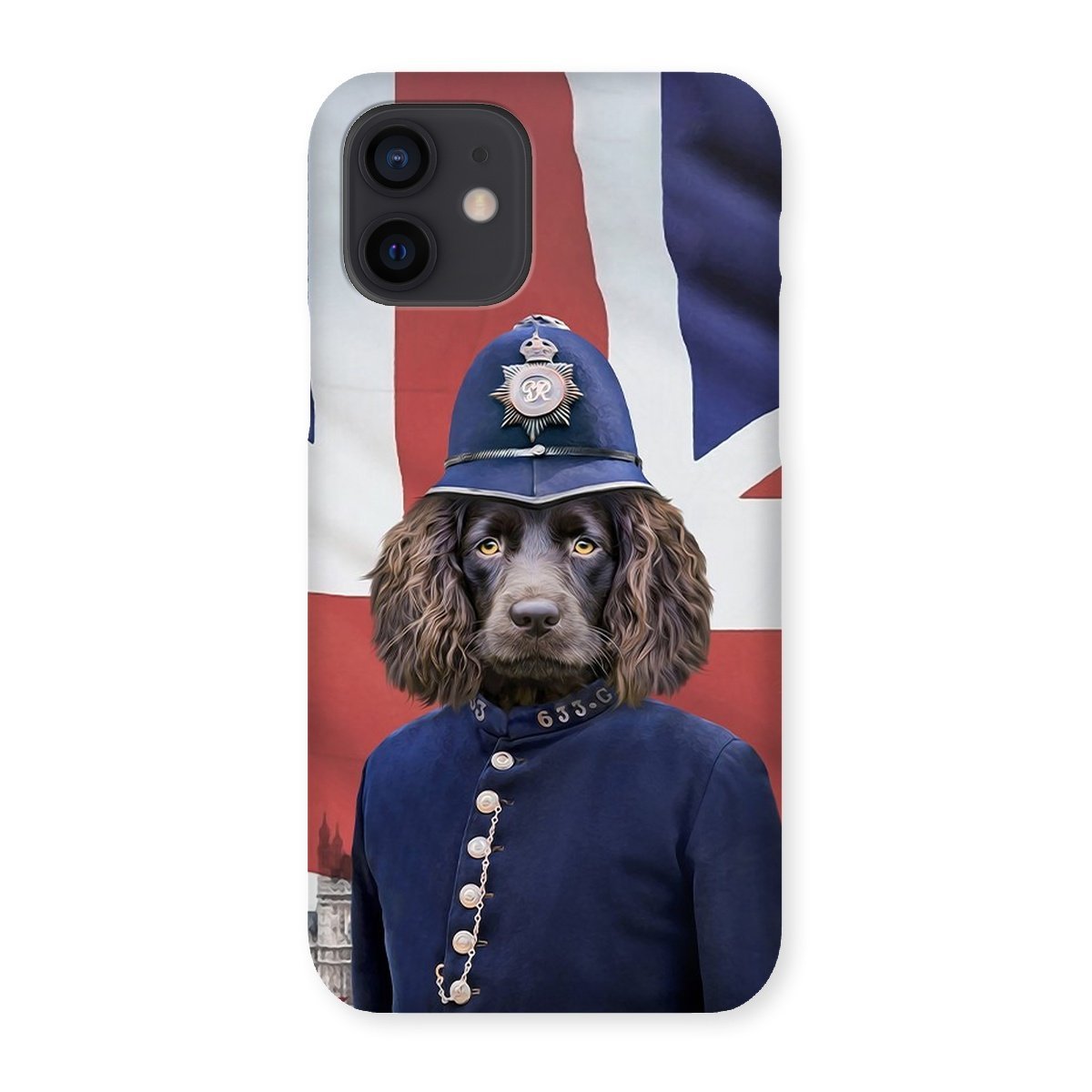 Pet Portraits | The British Police Officer: Custom Pet Phone Case | Paw & Glory