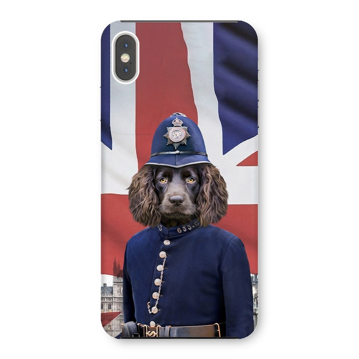 Pet Portraits | The British Police Officer: Custom Pet Phone Case | Paw & Glory