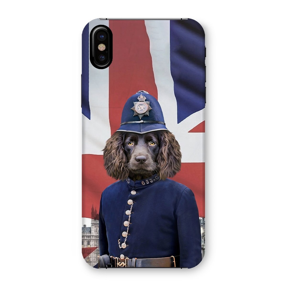 Pet Portraits | The British Police Officer: Custom Pet Phone Case | Paw & Glory