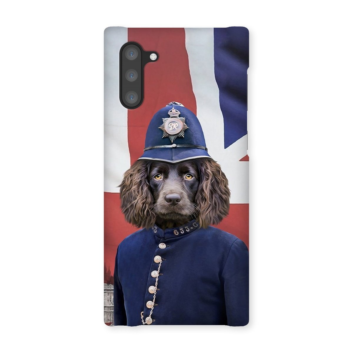 Pet Portraits | The British Police Officer: Custom Pet Phone Case | Paw & Glory
