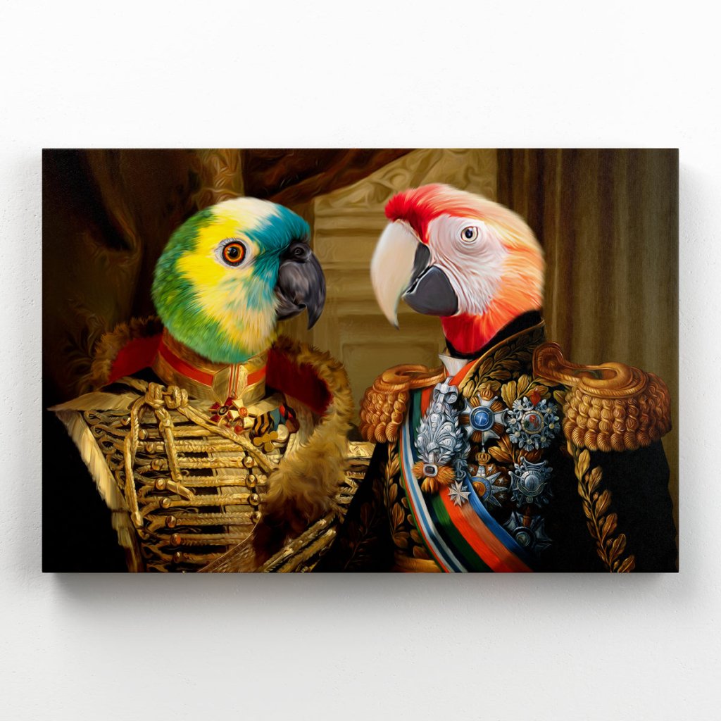Pet Portraits | The Brothers In Arms: Animal Art Canvas | Paw & Glory