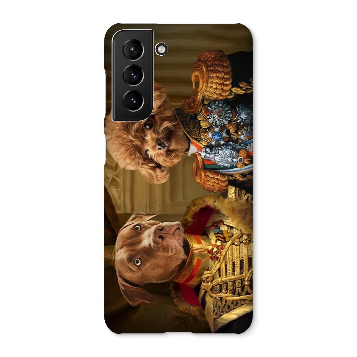 The Brothers In Arms: Custom Pet Phone Case - Paw & Glory - Dog Portraits - Pet Portraits