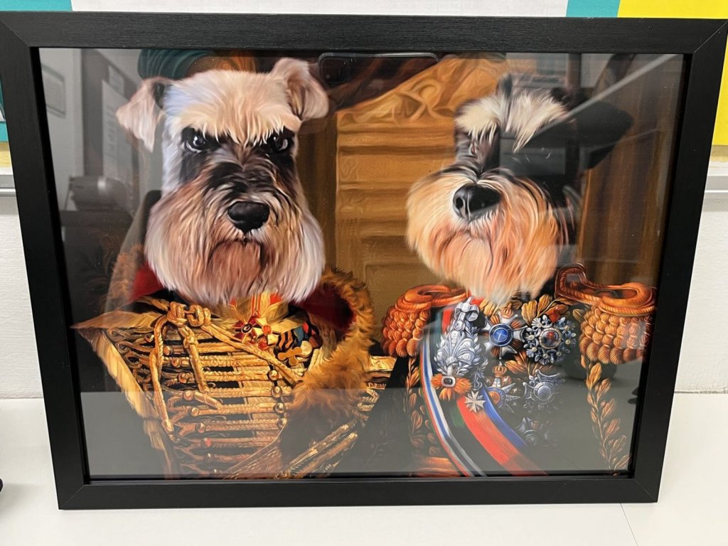 Pet Portraits | The Brothers In Arms: Custom Pet Portrait | Paw & Glory