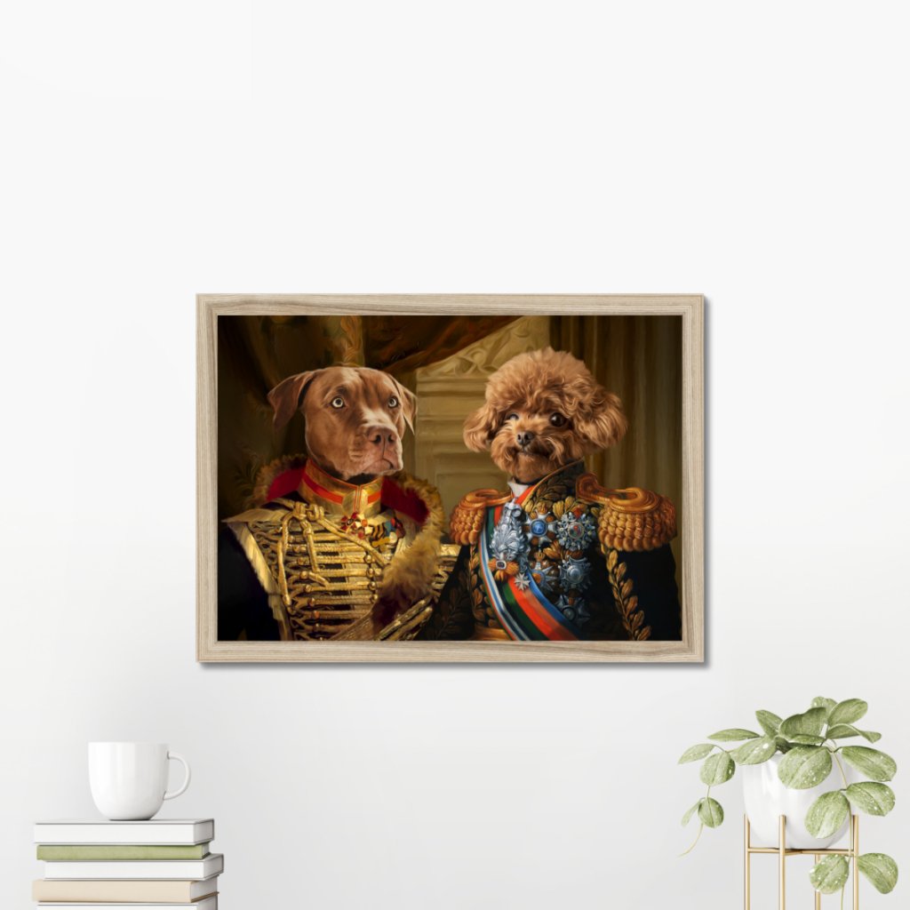 Pet Portraits | The Brothers In Arms: Custom Pet Portrait | Paw & Glory