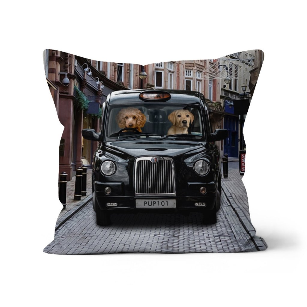 Pet Portraits | The Cabbie: Custom Pet Pillow | Paw & Glory