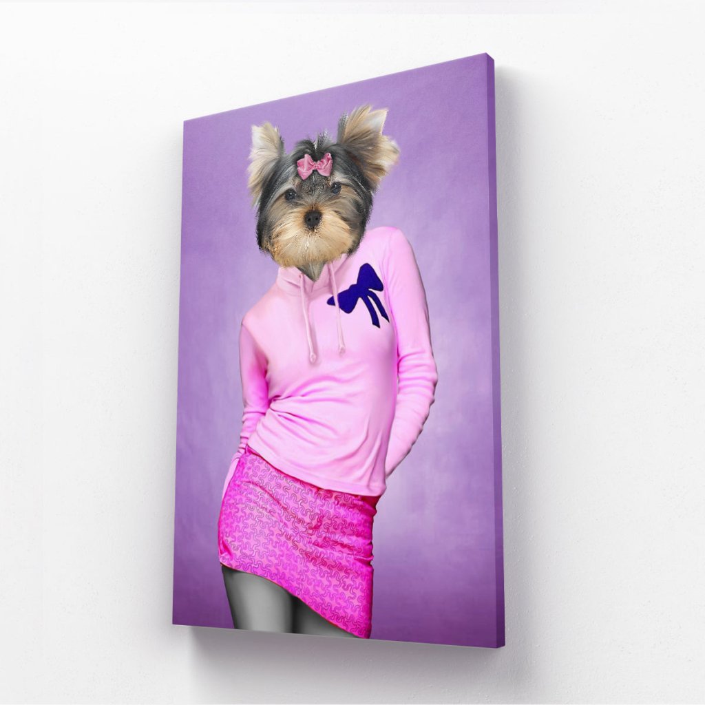 Pet Portraits | The Cady (Mean Girls Inspired): Custom Pet Canvas | Paw & Glory