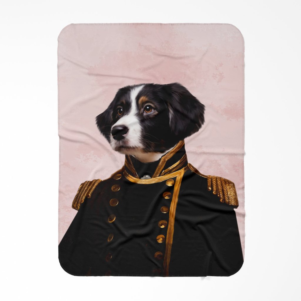 Pet Portraits | The Captain: Custom Pet Blanket | Paw & Glory