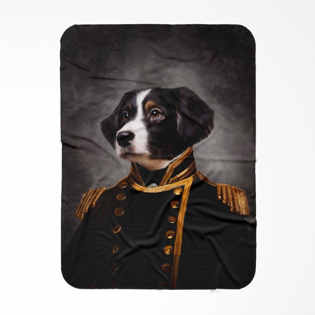 Pet Portraits | The Captain: Custom Pet Blanket | Paw & Glory