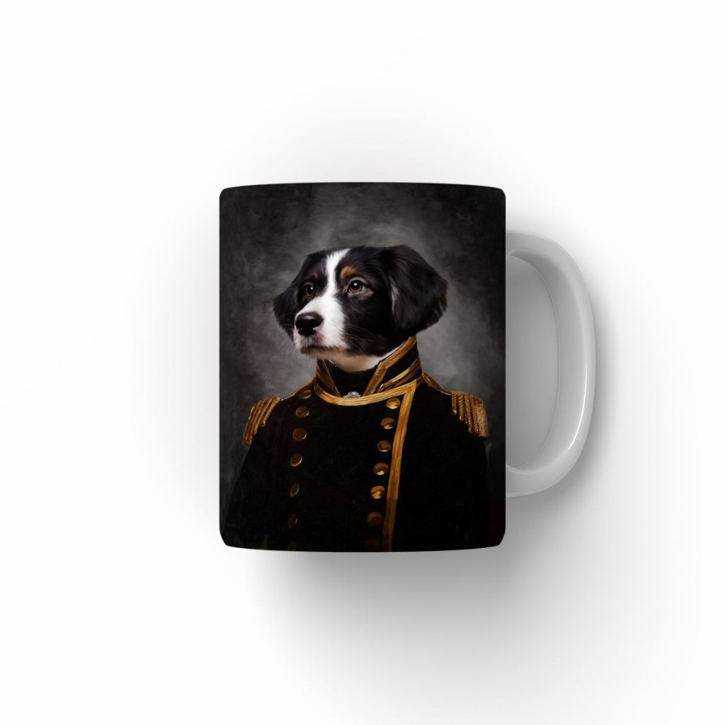 The Captain: Custom Pet Coffee Mug - Paw & Glory - Dog Portraits - Pet Portraits