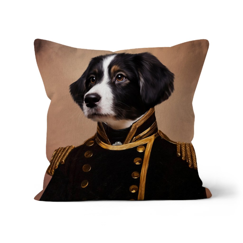 The Captain: Custom Pet Pillow - Paw & Glory - Dog Portraits - Pet Portraits