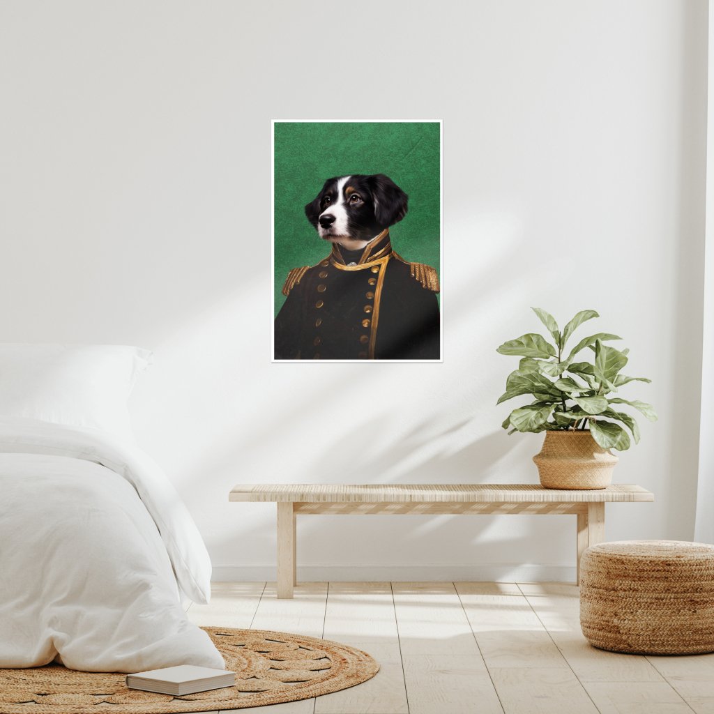 Pet Portraits | The Captain: Custom Pet Poster | Paw & Glory